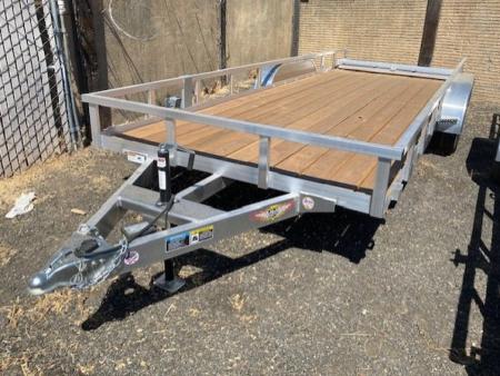 New 2025 H&H Trailers 82x20 Aluminum Rail Side Utility Trailer, 7K Tandem Utility Trailer