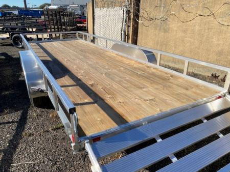 New 2025 H&H Trailers 82x20 Aluminum Rail Side Utility Trailer, 7K Tandem Utility Trailer