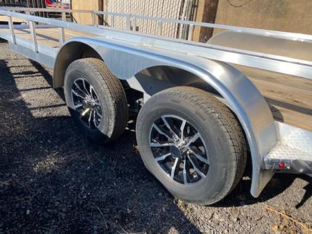 New 2025 H&H Trailers 82x20 Aluminum Rail Side Utility Trailer, 7K Tandem Utility Trailer