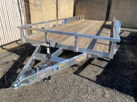New 2025 H&H Trailers 82x20 Aluminum Rail Side Utility Trailer, 7K Tandem Utility Trailer