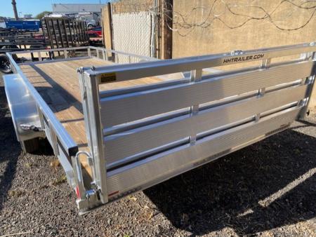 New 2025 H&H Trailers 82x20 Aluminum Rail Side Utility Trailer, 7K Tandem Utility Trailer