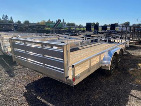 New 2025 H&H Trailers 82x20 Aluminum Rail Side Utility Trailer, 7K Tandem Utility Trailer