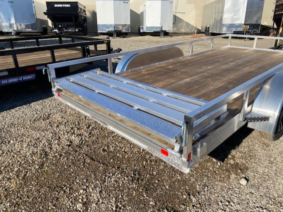 New 2025 H&H Trailers 82x16 Aluminum Rail Side Utility Trailer, 7K Tandem Utility Trailer