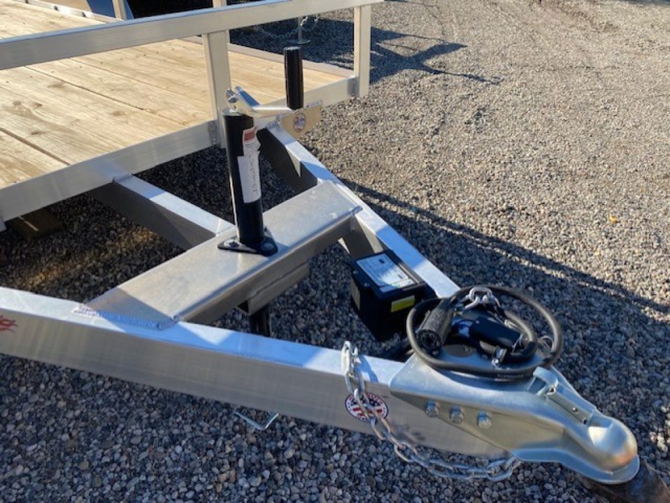New 2025 H&H Trailers 82x16 Aluminum Rail Side Utility Trailer, 7K Tandem Utility Trailer