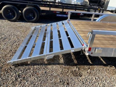 New 2025 H&H Trailers 82x16 Aluminum Rail Side Utility Trailer, 7K Tandem Utility Trailer