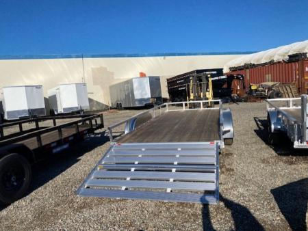 New 2025 H&H Trailers 82x16 Aluminum Rail Side Utility Trailer, 7K Tandem Utility Trailer