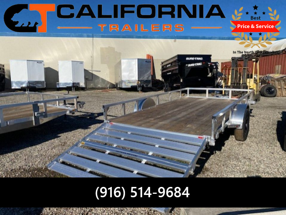 New 2025 H&H Trailers 82x14 Aluminum Rail Side Utility Trailer, 3K Idler Utility Trailer