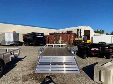 New 2025 H&H Trailers 82x14 Aluminum Rail Side Utility Trailer, 3K Idler Utility Trailer
