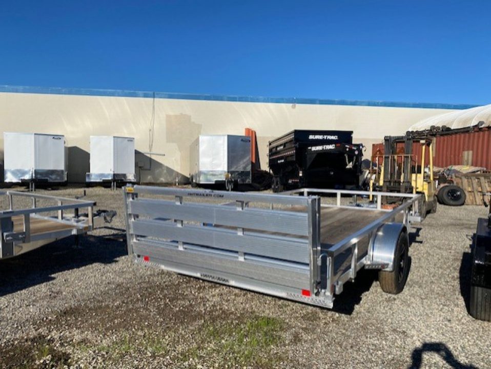 New 2025 H&H Trailers 82x14 Aluminum Rail Side Utility Trailer, 3K Idler Utility Trailer