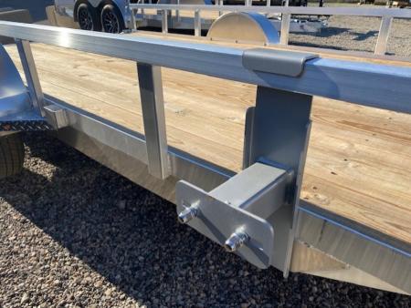 New 2025 H&H Trailers 82x14 Aluminum Rail Side Utility Trailer, 3K Idler Utility Trailer