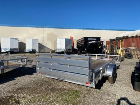 New 2025 H&H Trailers 82x14 Aluminum Rail Side Utility Trailer, 3K Idler Utility Trailer