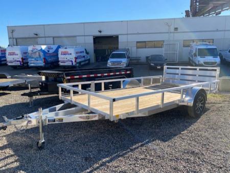 New 2025 H&H Trailers 82x14 Aluminum Rail Side Utility Trailer, 3K Idler Utility Trailer