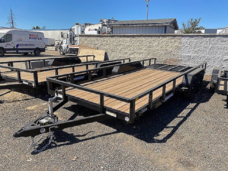 New 2025 Sure-Trac 7 x 18 Tube Top Utility 7K Utility Trailer