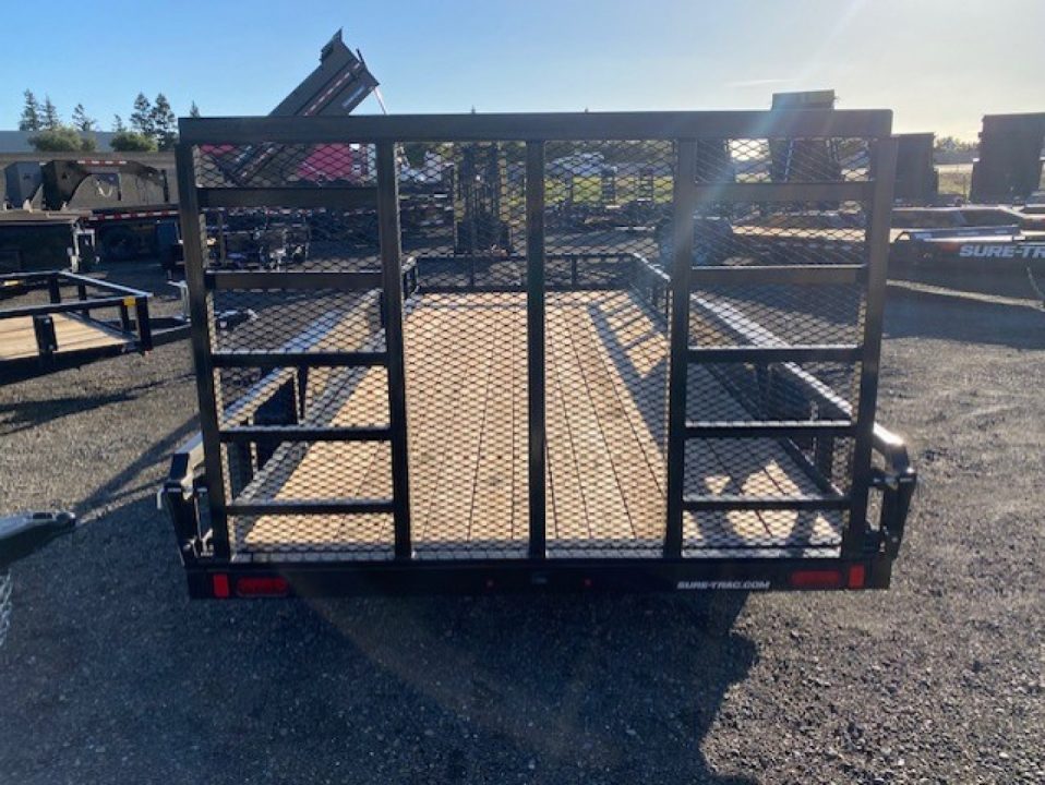 New 2025 Sure-Trac 7 x 18 Tube Top Utility 7K Utility Trailer