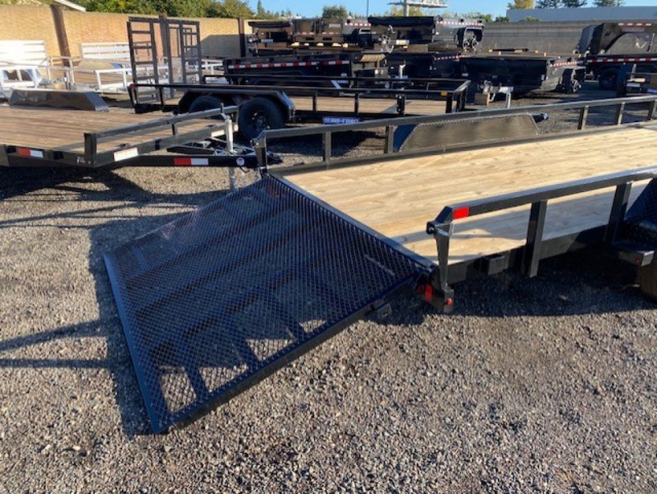 New 2025 Sure-Trac 7 x 18 Tube Top Utility 7K Utility Trailer
