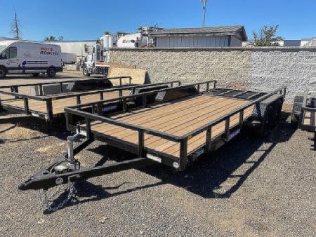 New 2025 Sure-Trac 7 x 18 Tube Top Utility 7K Utility Trailer
