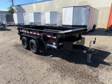 New 2026 Sure-Trac 5 x 10 Low Profile Homeowner Dump Trailer, 7K TA Single Ram Dump Trailer