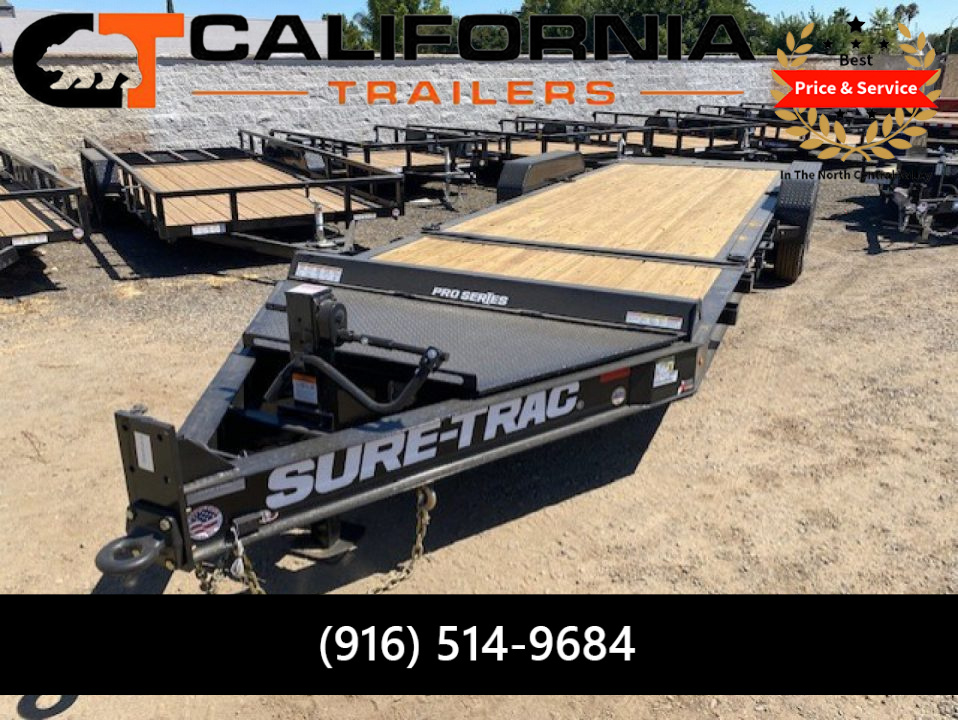 New 2025 Sure-Trac 7 x 18+4 Pro Series Beam Tilt Tilt Trailer