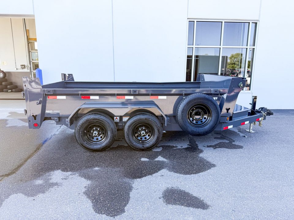 New DCB 72X12 10K DUMP TRAILER- GRAY