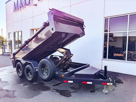 New DCB 72X12 10K DUMP TRAILER- GRAY