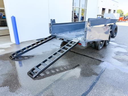 New DCB 72X12 10K DUMP TRAILER- GRAY