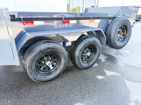 New DCB 72X12 10K DUMP TRAILER- GRAY