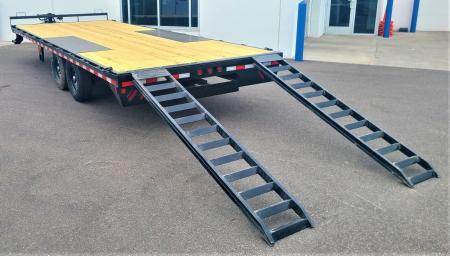 New FDP 102X22 14K DECKOVER EQUIPMENT TRAILER - BLACK