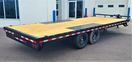 New FDP 102X22 14K DECKOVER EQUIPMENT TRAILER - BLACK