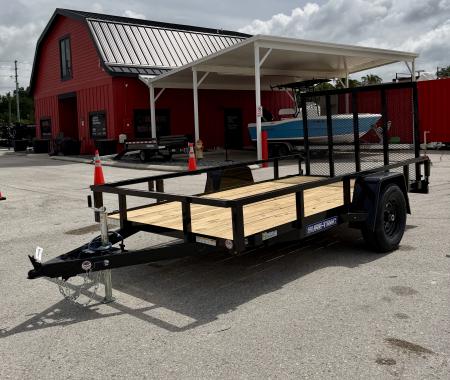 New 2026 Sure-Trac 6x12 5K W/ Brakes Tube Top Utility Trailer