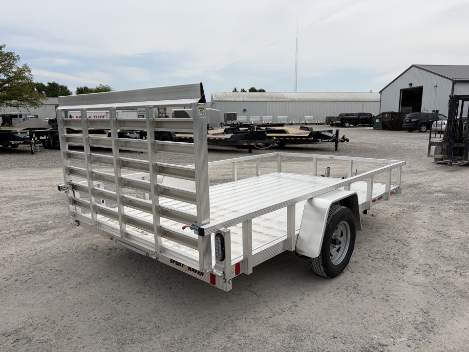 New 2026 Sport Haven AUTE712D (7' X 12') 2.9K Aluminum Utility Trailer