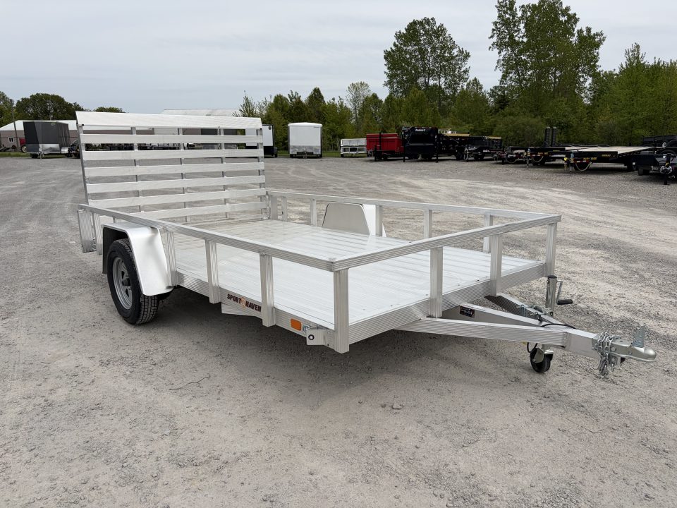 New 2026 Sport Haven AUTE712D (7' X 12') 2.9K Aluminum Utility Trailer
