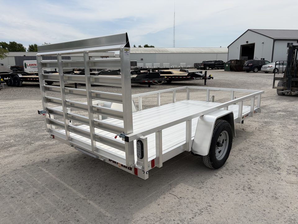 New 2026 Sport Haven AUTE612D (6' X 12') 2.9K Aluminum Utility Trailer