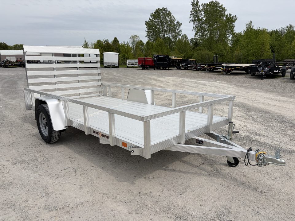 New 2026 Sport Haven AUTE612D (6' X 12') 2.9K Aluminum Utility Trailer