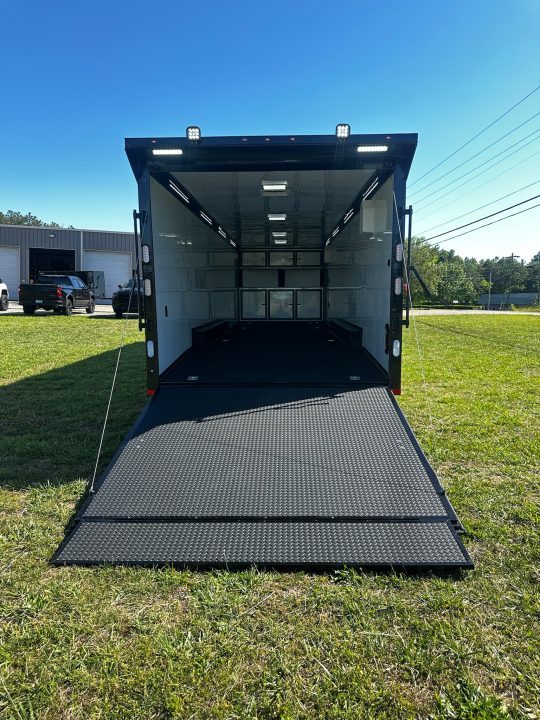 New 2026 Rock Solid Cargo 8.5x32 Race Trailer-Finished Interior-Triple 7000 TORSIONS -HD RAMP-10" BOGEY WHEELS-50 AMP ELECTRIC PACKAGE