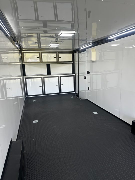 New 2026 Rock Solid Cargo 8.5x32 Race Trailer-Finished Interior-Triple 7000 TORSIONS -HD RAMP-10" BOGEY WHEELS-50 AMP ELECTRIC PACKAGE