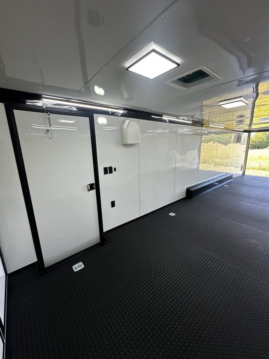 New 2026 Rock Solid Cargo 8.5x32 Race Trailer-Finished Interior-Triple 7000 TORSIONS -HD RAMP-10" BOGEY WHEELS-50 AMP ELECTRIC PACKAGE