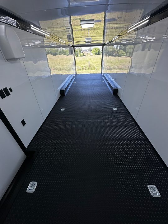 New 2026 Rock Solid Cargo 8.5x32 Race Trailer-Finished Interior-Triple 7000 TORSIONS -HD RAMP-10" BOGEY WHEELS-50 AMP ELECTRIC PACKAGE