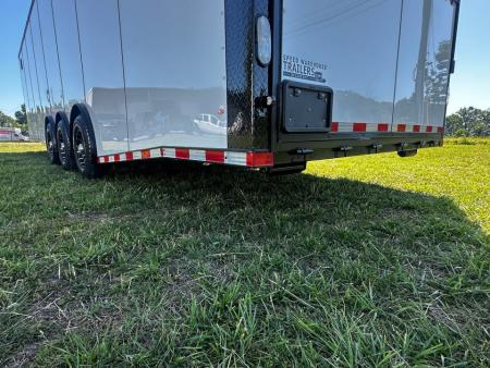 New 2026 Rock Solid Cargo 8.5x32 Race Trailer-Finished Interior-Triple 7000 TORSIONS -HD RAMP-10" BOGEY WHEELS-50 AMP ELECTRIC PACKAGE