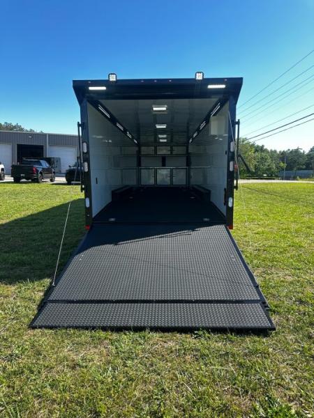 New 2026 Rock Solid Cargo 8.5x32 Race Trailer-Finished Interior-Triple 7000 TORSIONS -HD RAMP-10" BOGEY WHEELS-50 AMP ELECTRIC PACKAGE