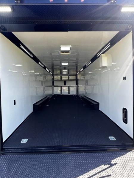 New 2026 Rock Solid Cargo 8.5x32 Race Trailer-Finished Interior-Triple 7000 TORSIONS -HD RAMP-10" BOGEY WHEELS-50 AMP ELECTRIC PACKAGE