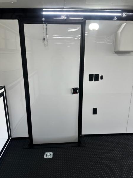 New 2026 Rock Solid Cargo 8.5x32 Race Trailer-Finished Interior-Triple 7000 TORSIONS -HD RAMP-10" BOGEY WHEELS-50 AMP ELECTRIC PACKAGE