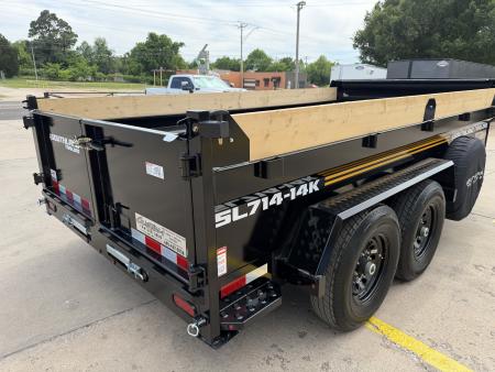 New #166588 2026 SOUTHLAND SL714 14 X 84 TANDEM AXLE 14K BUMPER PULL DUMP W/ SPARE TIRE