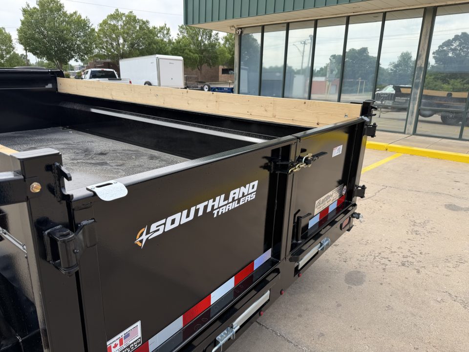 New #166589 2026 SOUTHLAND SL714 14 X 84 TANDEM AXLE 14K BUMPER PULL DUMP W/ SPARE TIRE