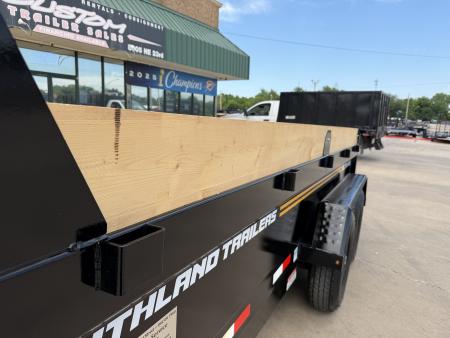 New #166589 2026 SOUTHLAND SL714 14 X 84 TANDEM AXLE 14K BUMPER PULL DUMP W/ SPARE TIRE