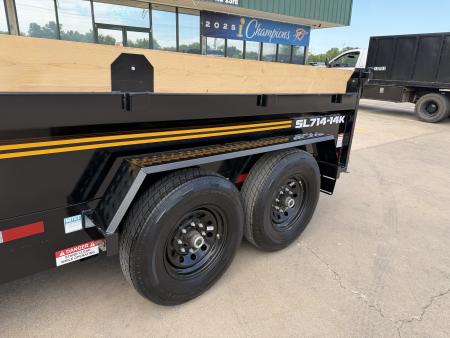 New #166589 2026 SOUTHLAND SL714 14 X 84 TANDEM AXLE 14K BUMPER PULL DUMP W/ SPARE TIRE