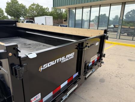 New #166589 2026 SOUTHLAND SL714 14 X 84 TANDEM AXLE 14K BUMPER PULL DUMP W/ SPARE TIRE