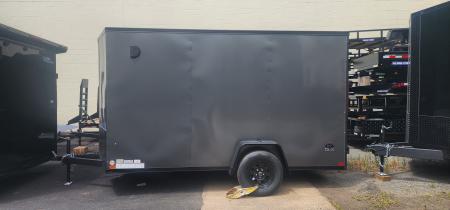 New 6 x 12 LOOK ST DLX Cargo Trailer Blackout Package 3k