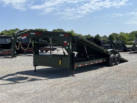 New 2027 MAXXD 102" X 28' 18K Gooseneck Power Tilt Trailer