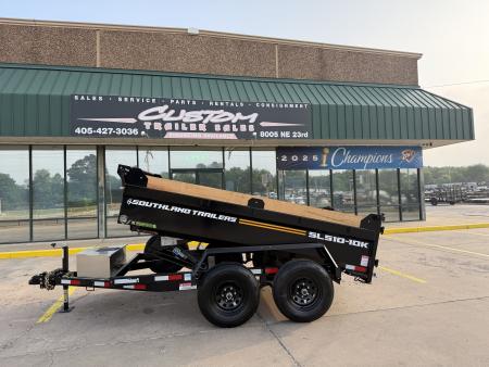 New #164498 2026 SOUTHLAND SL510 5 X 10 TANDEM AXLE 10K BUMPER PULL DUMP TRAILER W/ SPARE TIRE