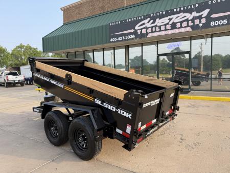 New #164498 2026 SOUTHLAND SL510 5 X 10 TANDEM AXLE 10K BUMPER PULL DUMP TRAILER W/ SPARE TIRE